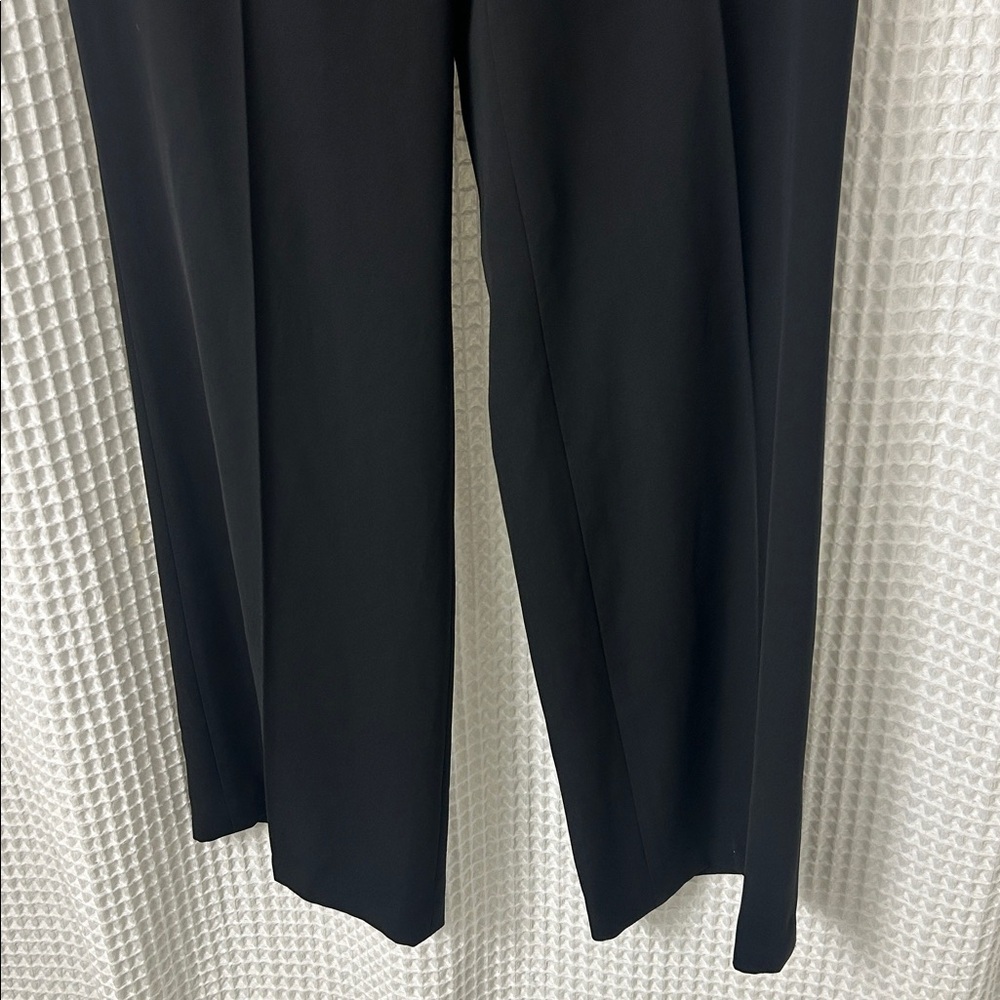 BCBGMAXAZRIA Jaclyn Black Wide Leg High Waist Dress Trouser Pants Small - Picture 4 of 9